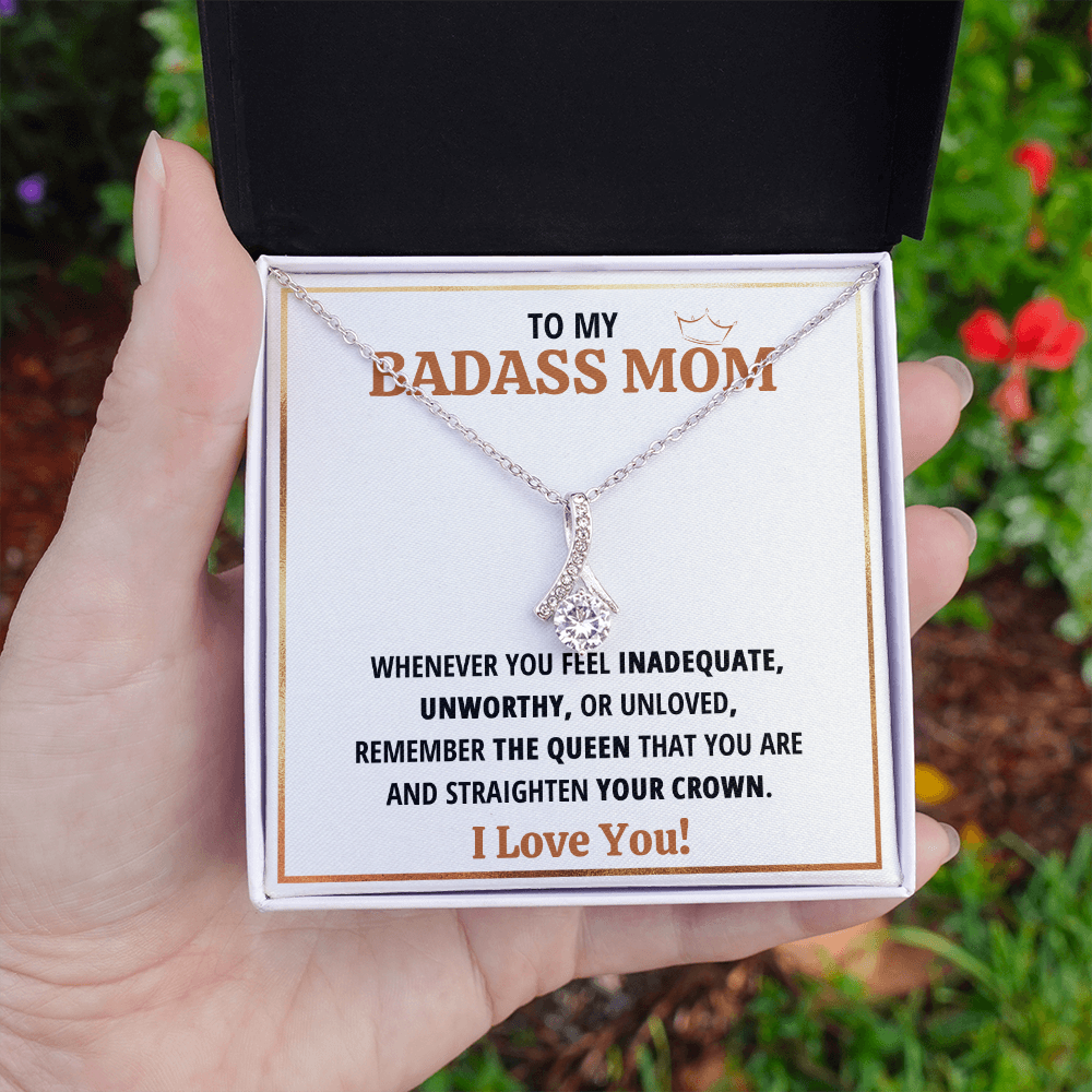 Birthday gift for mom heart jewelry from son on Mothers Day sentimental I Love You gifts Alluring Beauty Necklace with Message Card and Gift Box - ON CLOUD NINE GIFTS