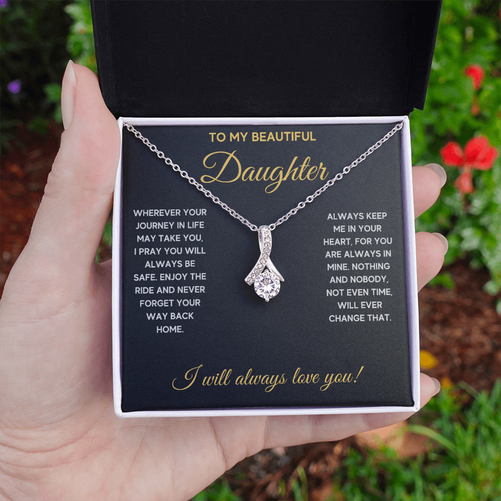 Birthday gifts for daughter, mother daughter necklace, mom daughter jewelry, mom to daughter mothers day gift, daughter necklace from dad - ON CLOUD NINE GIFTS