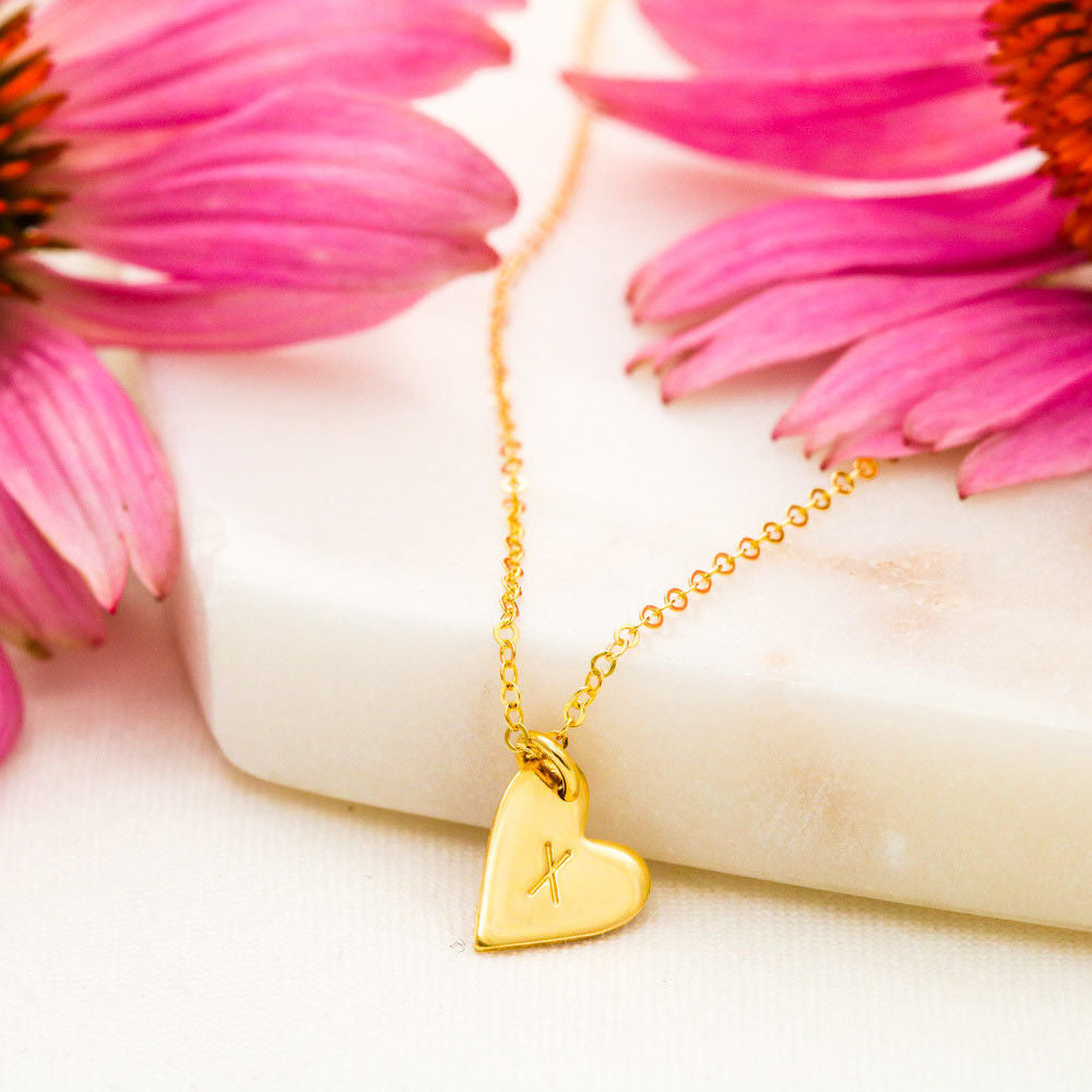 TO MY GORGEOUS WIFE "BREATHING - SO" CUSTOM NAME INITIALS ENGRAVING HEARTS NECKLACE GIFT SET - ON CLOUD NINE GIFTS
