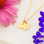 TO MY GORGEOUS WIFE "BREATHING - SO" CUSTOM NAME INITIALS ENGRAVING HEARTS NECKLACE GIFT SET - ON CLOUD NINE GIFTS
