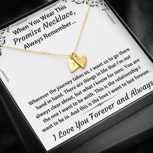 Custom outlet promise necklace