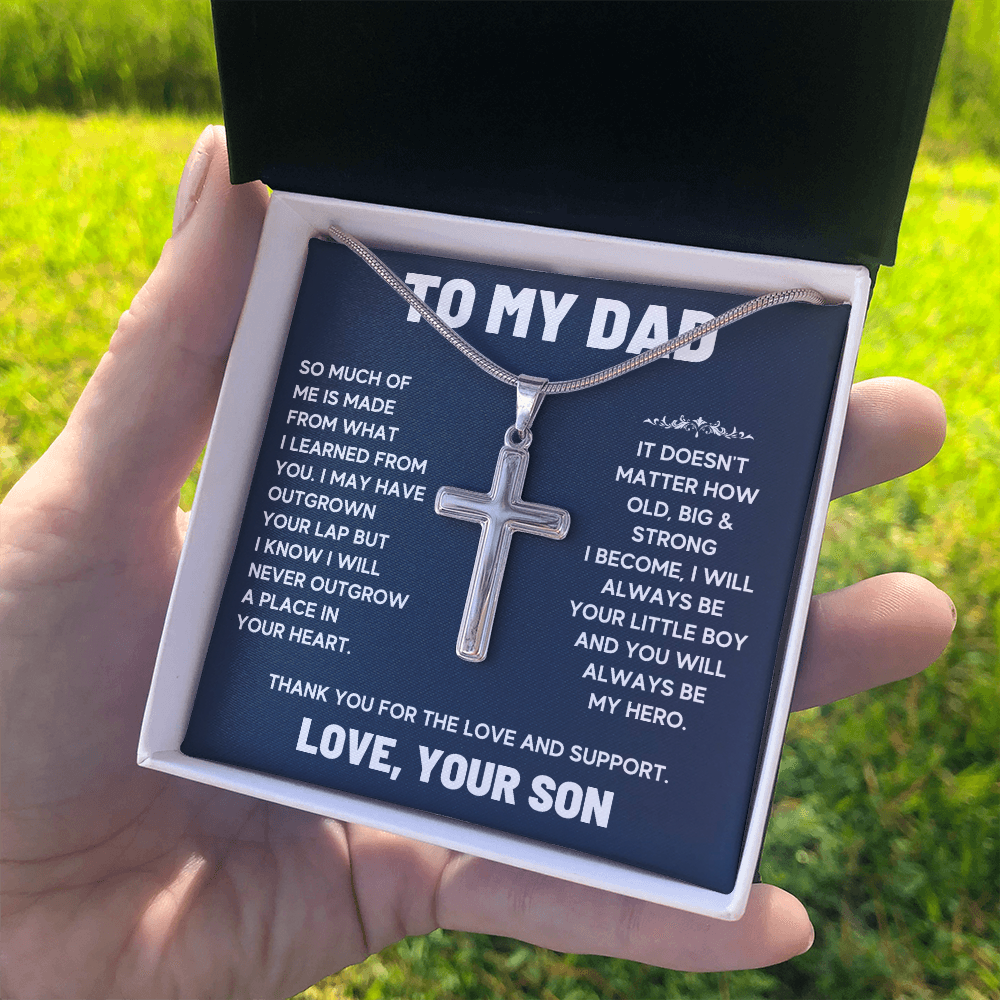 For dad from son gifts for him dad, awesome dad, dad birthday gifts from kids, cheesy gifts for dad, fathers day gifts for dad chain - ON CLOUD NINE GIFTS