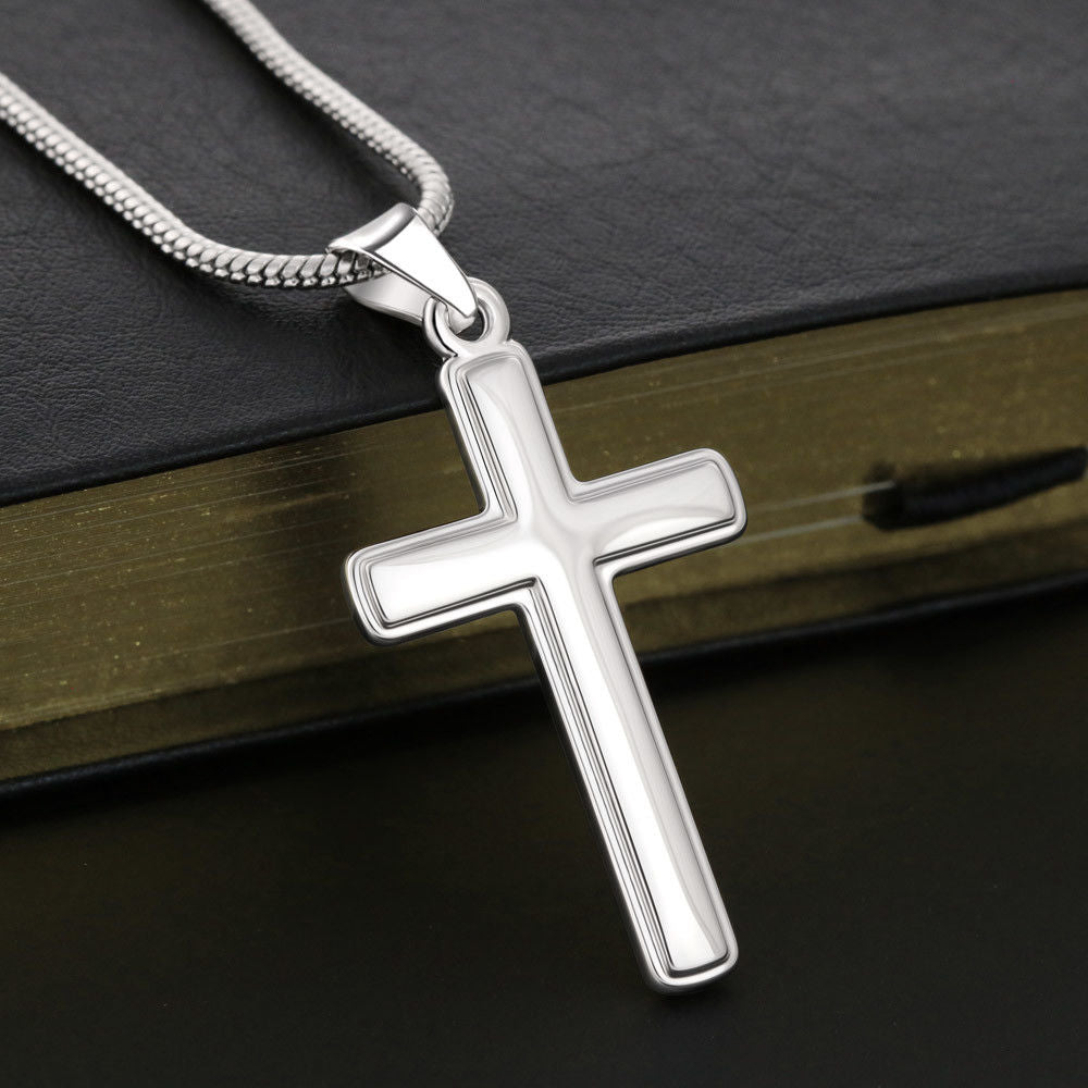 Graduation gifts for son grandson graduation Cross necklace high school class of 2022 presents with message card and gift box - ON CLOUD NINE GIFTS