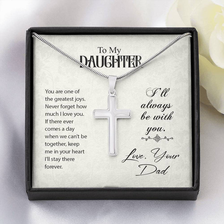 TO MY DAUGHTER "GREATEST JOYS" CROSS NECKLACE GIFT SET - ON CLOUD NINE GIFTS