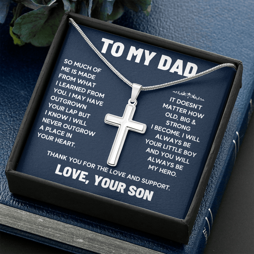 For dad from son gifts for him dad, awesome dad, dad birthday gifts from kids, cheesy gifts for dad, fathers day gifts for dad chain - ON CLOUD NINE GIFTS