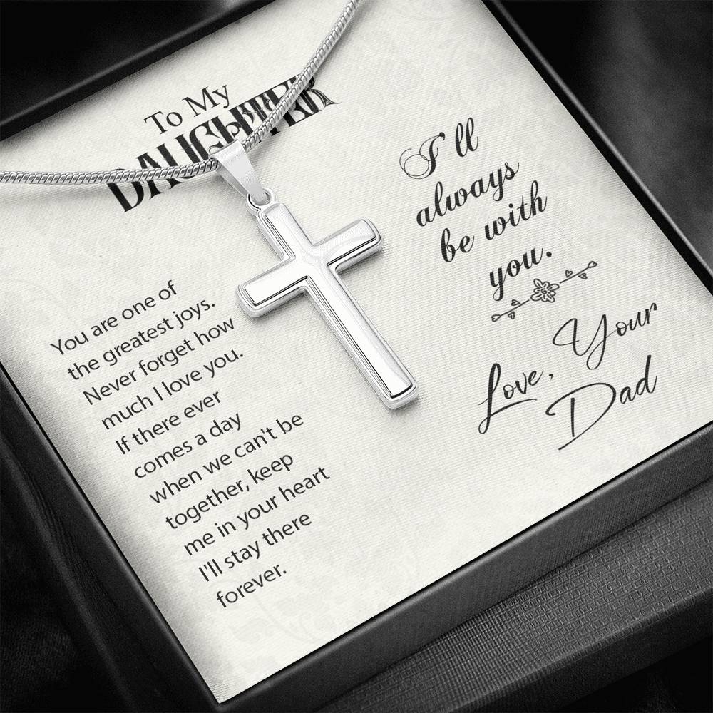 TO MY DAUGHTER "GREATEST JOYS" CROSS NECKLACE GIFT SET - ON CLOUD NINE GIFTS