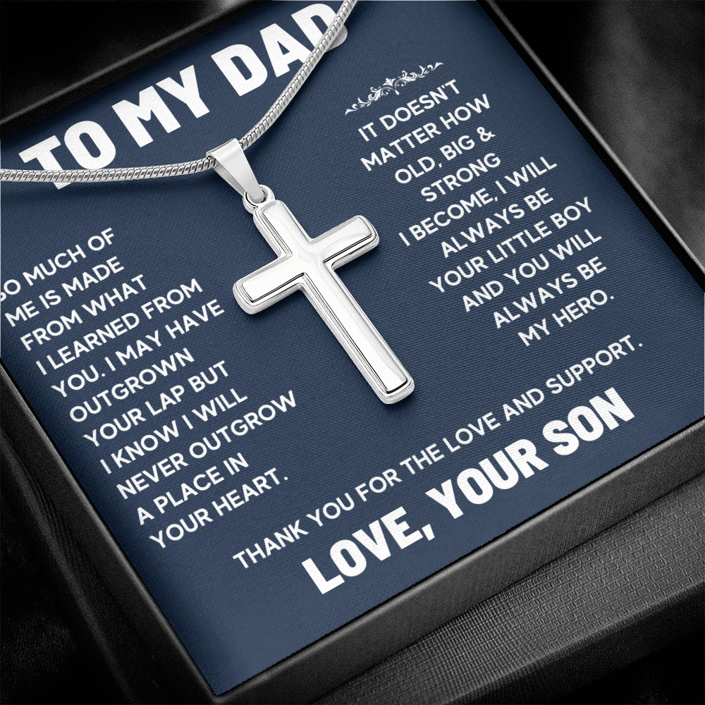 For dad from son gifts for him dad, awesome dad, dad birthday gifts from kids, cheesy gifts for dad, fathers day gifts for dad chain - ON CLOUD NINE GIFTS