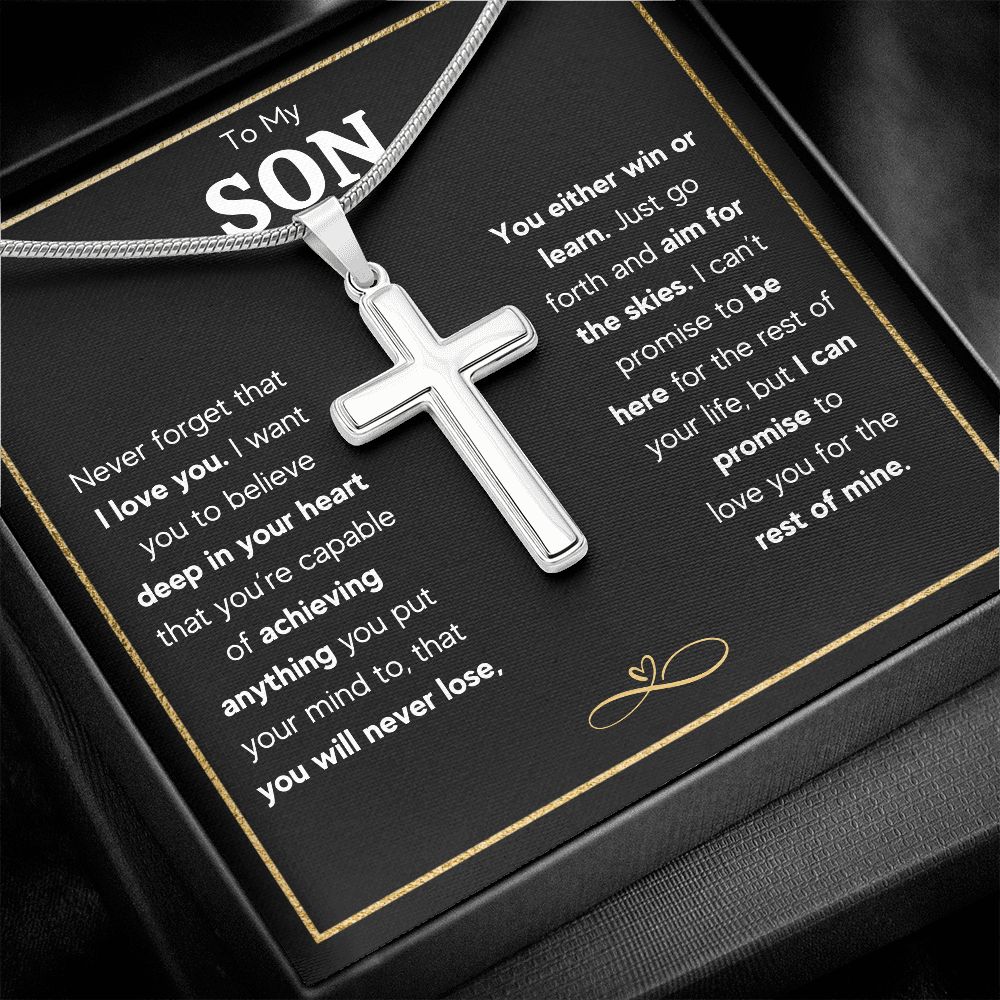 [ALMOST SOLD OUT] TO MY SON NECKLACE - AIM FOR THE SKIES - ON CLOUD NINE GIFTS