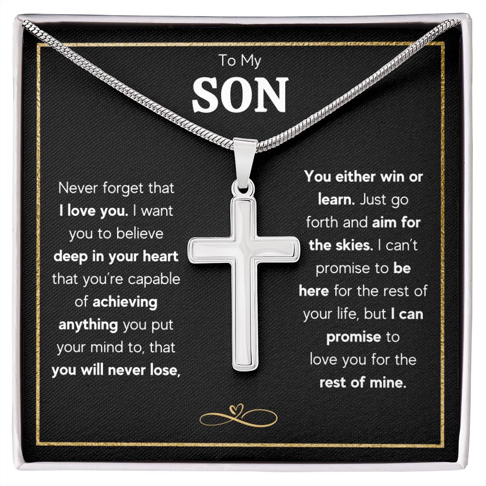 [ALMOST SOLD OUT] TO MY SON NECKLACE - AIM FOR THE SKIES - ON CLOUD NINE GIFTS