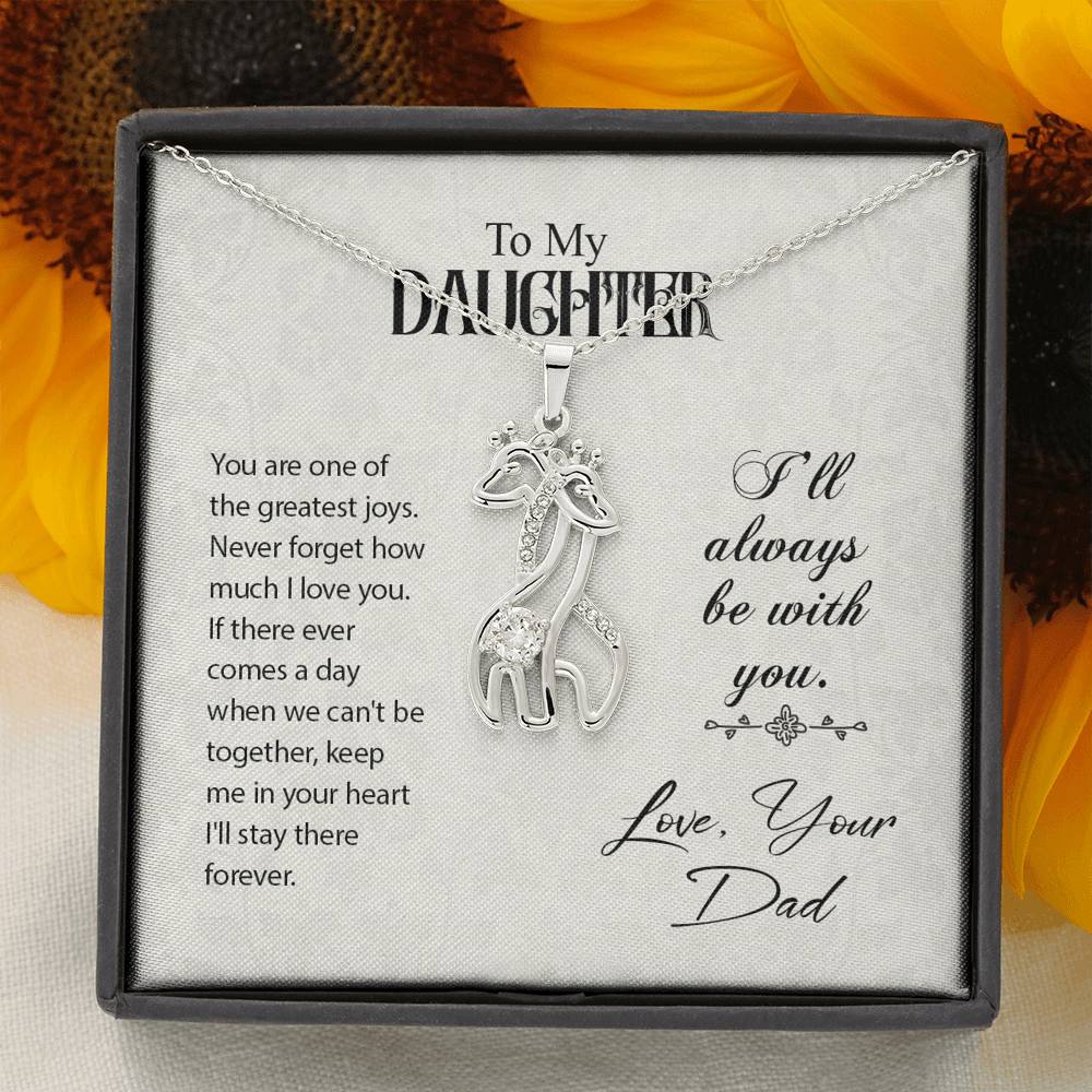 TO MY DAUGHTER "GREATEST JOYS" GIRAFFE NECKLACE GIFT SET - ON CLOUD NINE GIFTS