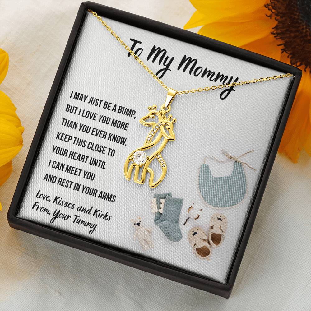 TO MY MOMMY "BABY FASHION" GIRAFFE NECKLACE GIFT SET - ON CLOUD NINE GIFTS