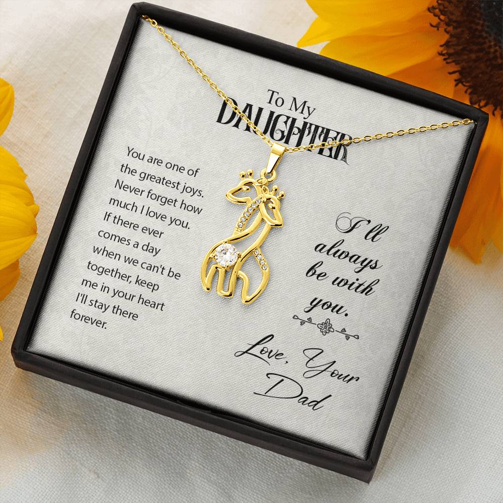 TO MY DAUGHTER "GREATEST JOYS" GIRAFFE NECKLACE GIFT SET - ON CLOUD NINE GIFTS