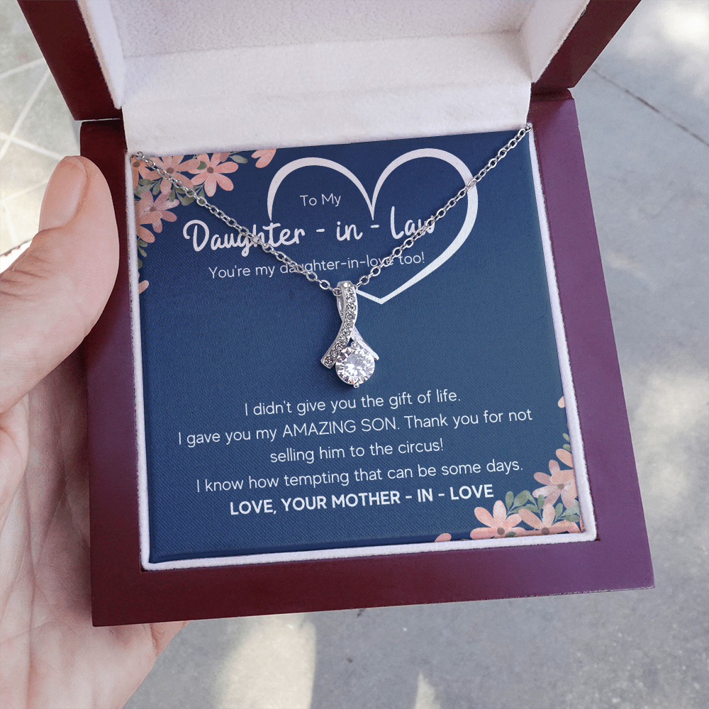 DAUGHTER IN LAW CIRCUS ALLURING BEAUTY NECKLACE GIFT SET - ON CLOUD NINE GIFTS