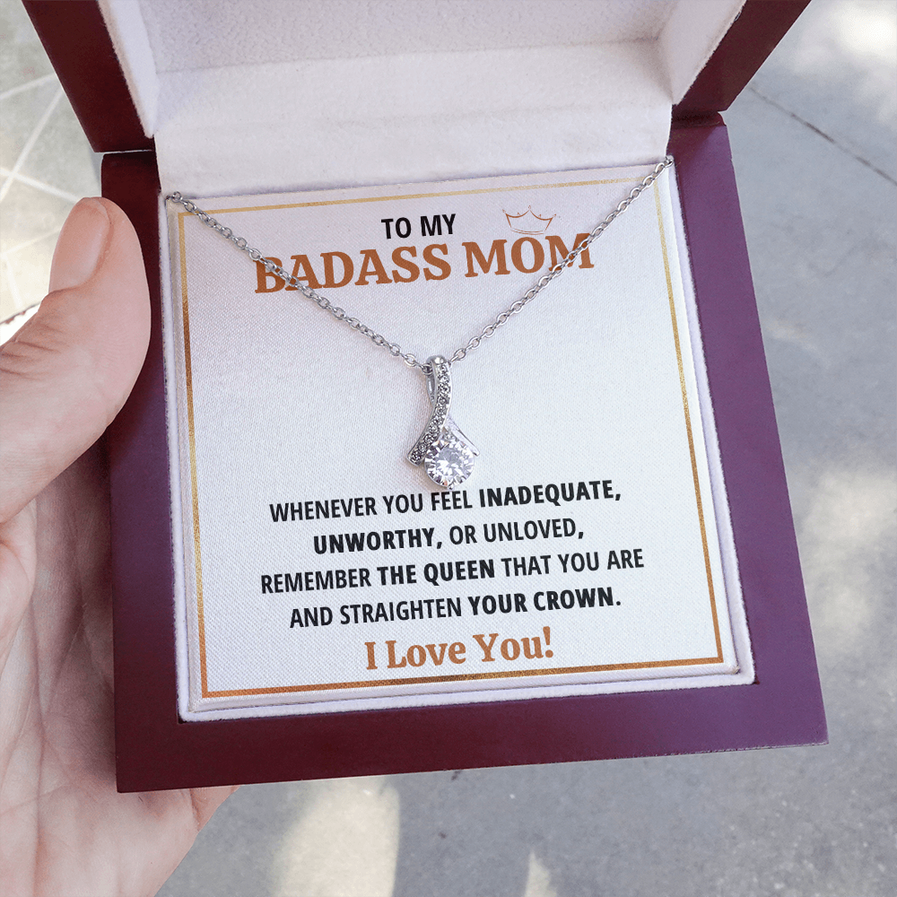 Birthday gift for mom heart jewelry from son on Mothers Day sentimental I Love You gifts Alluring Beauty Necklace with Message Card and Gift Box - ON CLOUD NINE GIFTS