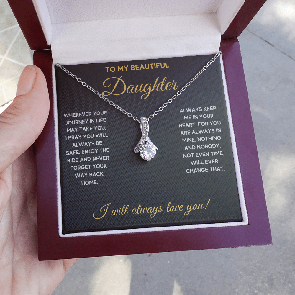 Birthday gifts for daughter, mother daughter necklace, mom daughter jewelry, mom to daughter mothers day gift, daughter necklace from dad - ON CLOUD NINE GIFTS