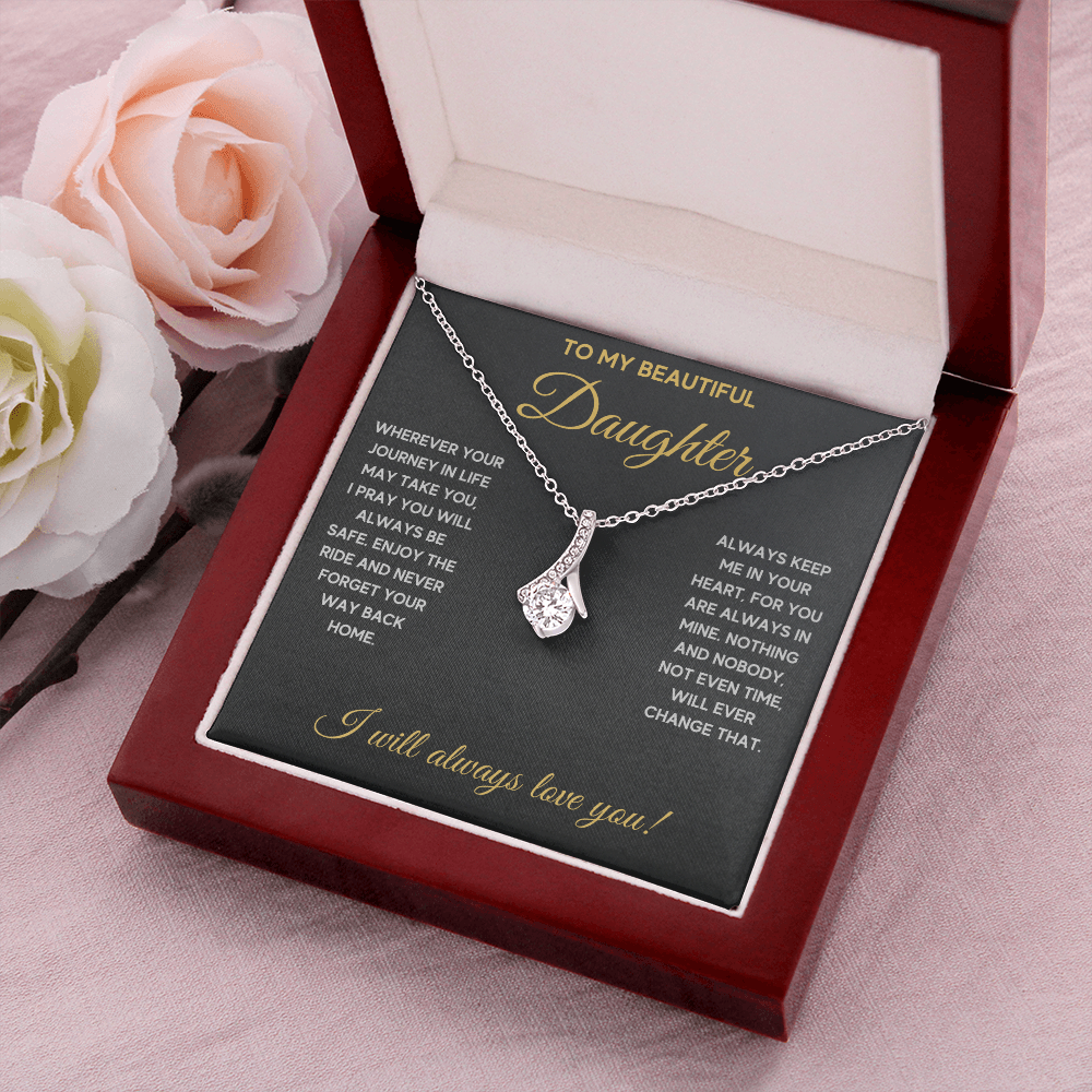 Birthday gifts for daughter, mother daughter necklace, mom daughter jewelry, mom to daughter mothers day gift, daughter necklace from dad - ON CLOUD NINE GIFTS