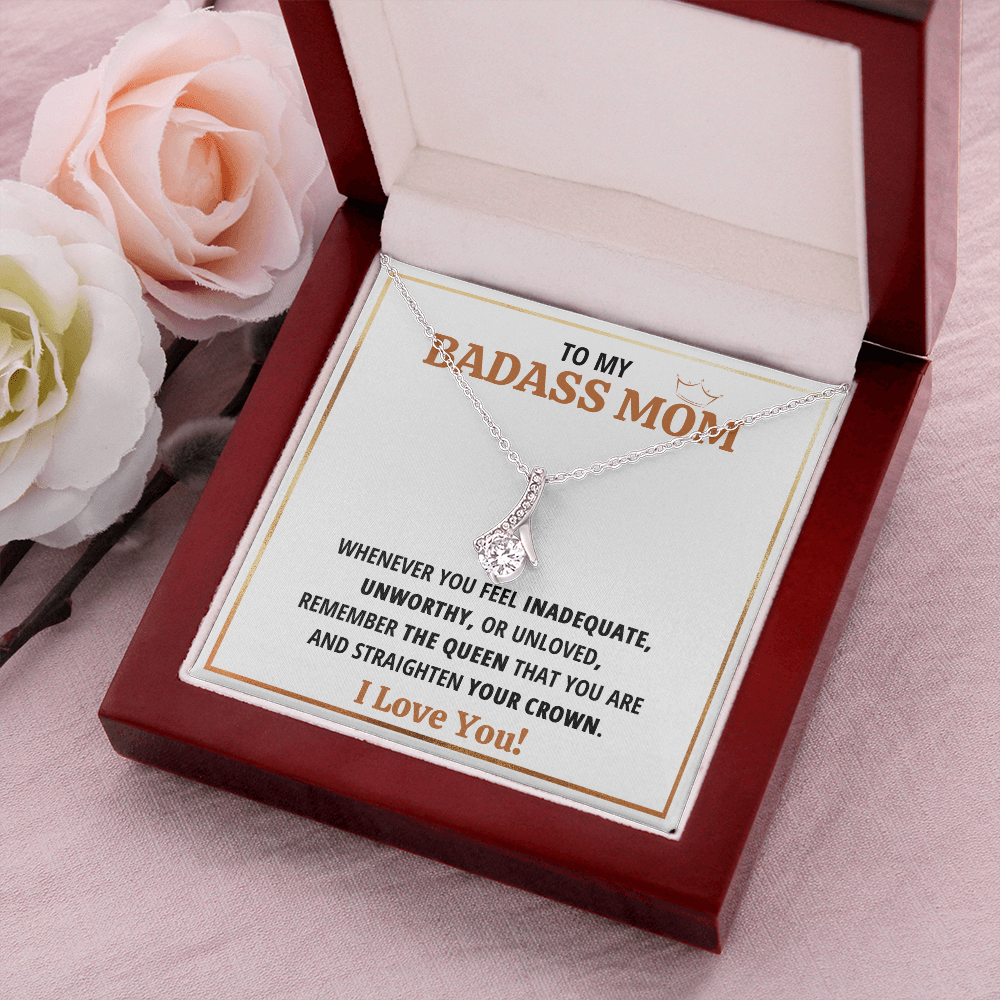 Birthday gift for mom heart jewelry from son on Mothers Day sentimental I Love You gifts Alluring Beauty Necklace with Message Card and Gift Box - ON CLOUD NINE GIFTS