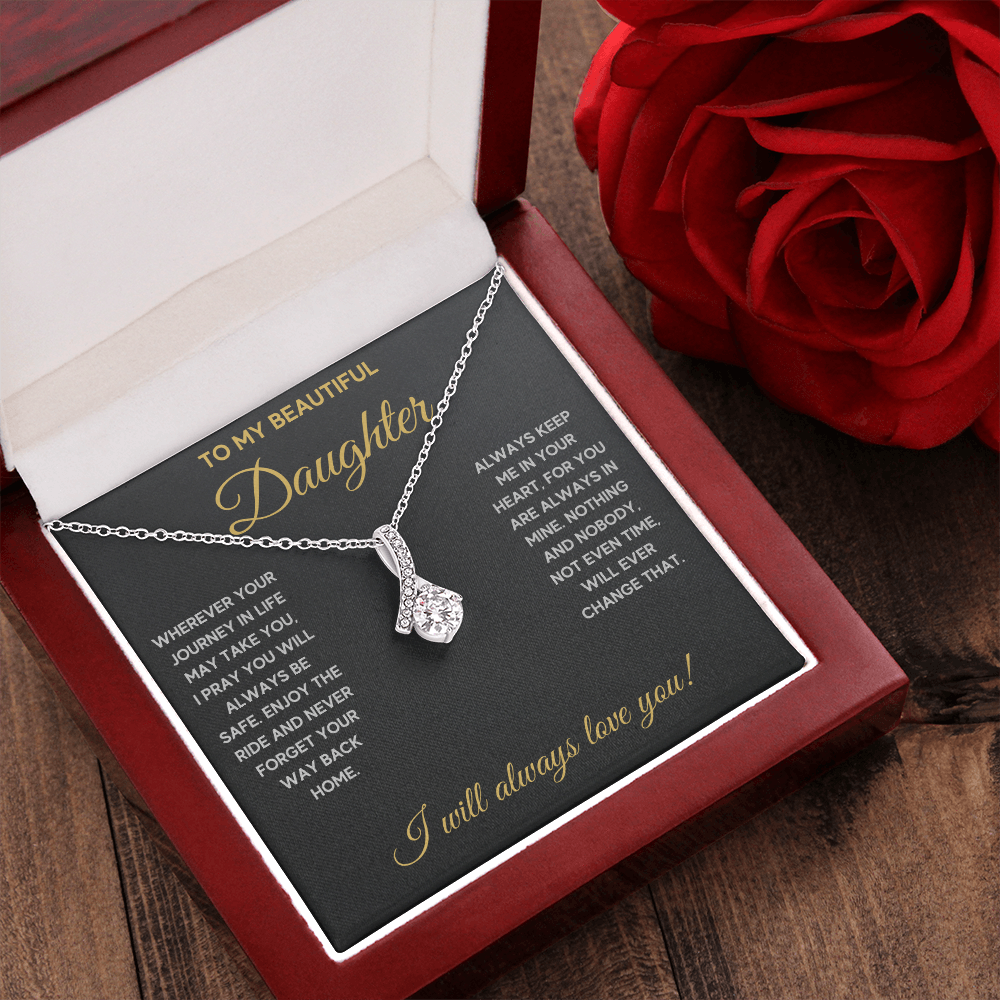 Birthday gifts for daughter, mother daughter necklace, mom daughter jewelry, mom to daughter mothers day gift, daughter necklace from dad - ON CLOUD NINE GIFTS
