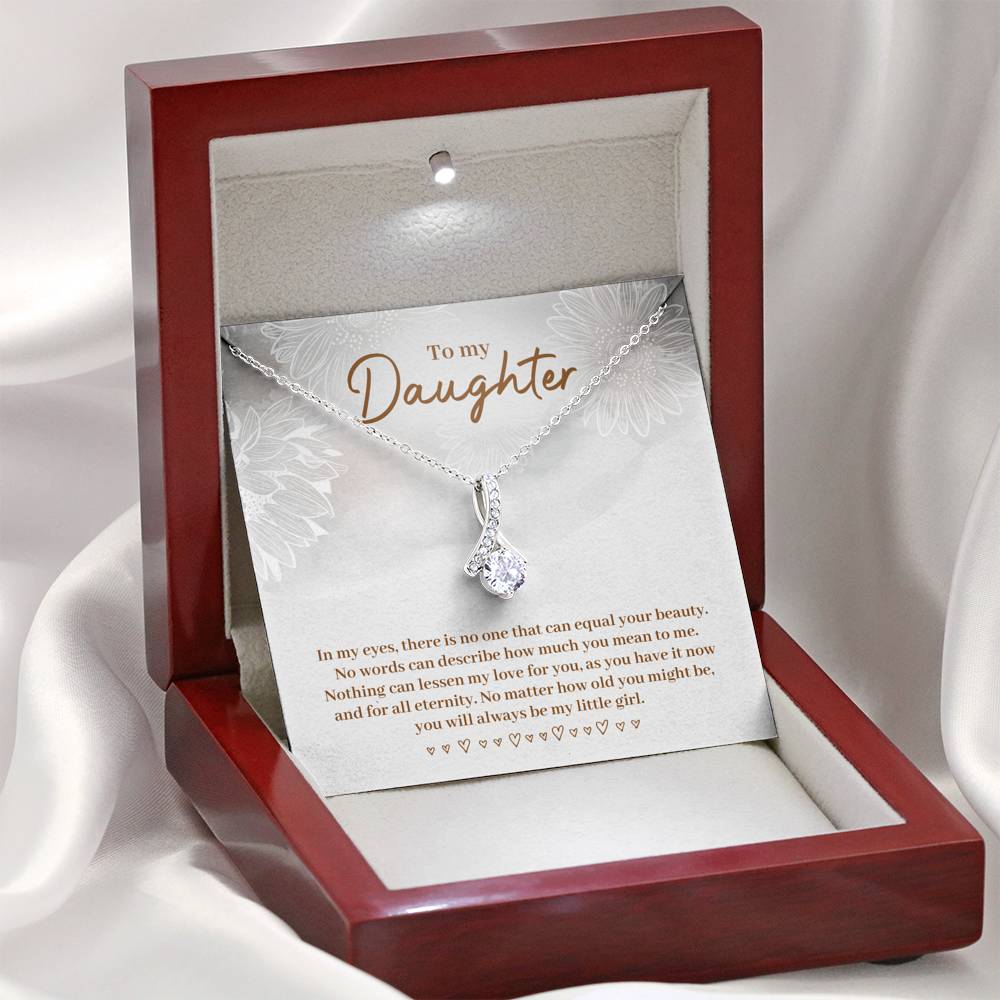 TO MY DAUGHTER "EQUAL YOUR BEAUTY" ALLURING BEAUTY NECKLACE GIFT SET - ON CLOUD NINE GIFTS