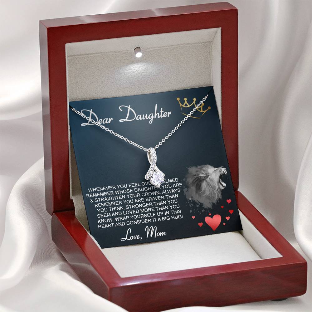 DEAR DAUGHTER "CROWN" ALLURING BEAUTY NECKLACE GIFT SET - ON CLOUD NINE GIFTS