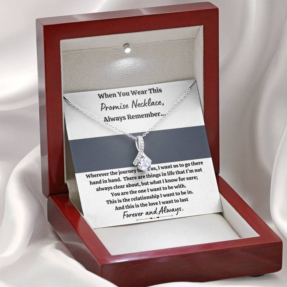 TO MY LOVE "PROMISE NECKLACE - GREY" ALLURING BEAUTY NECKLACE GIFT SET - ON CLOUD NINE GIFTS