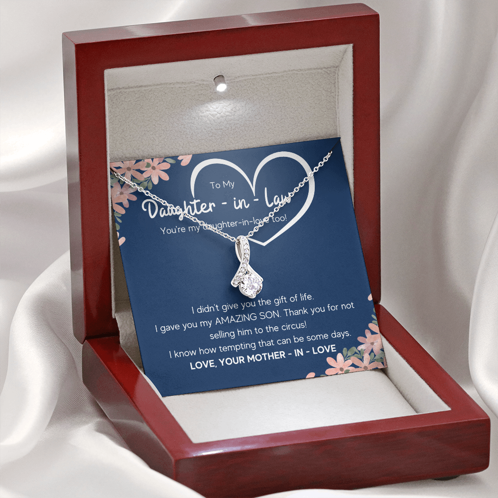 DAUGHTER IN LAW CIRCUS ALLURING BEAUTY NECKLACE GIFT SET - ON CLOUD NINE GIFTS