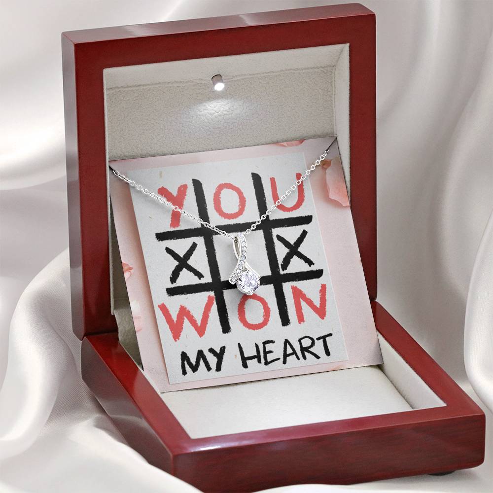 TO MY LOVE "TIC TAC TOE" ALLURING BEAUTY NECKLACE VALENTINES DAY GIFT SET - ON CLOUD NINE GIFTS
