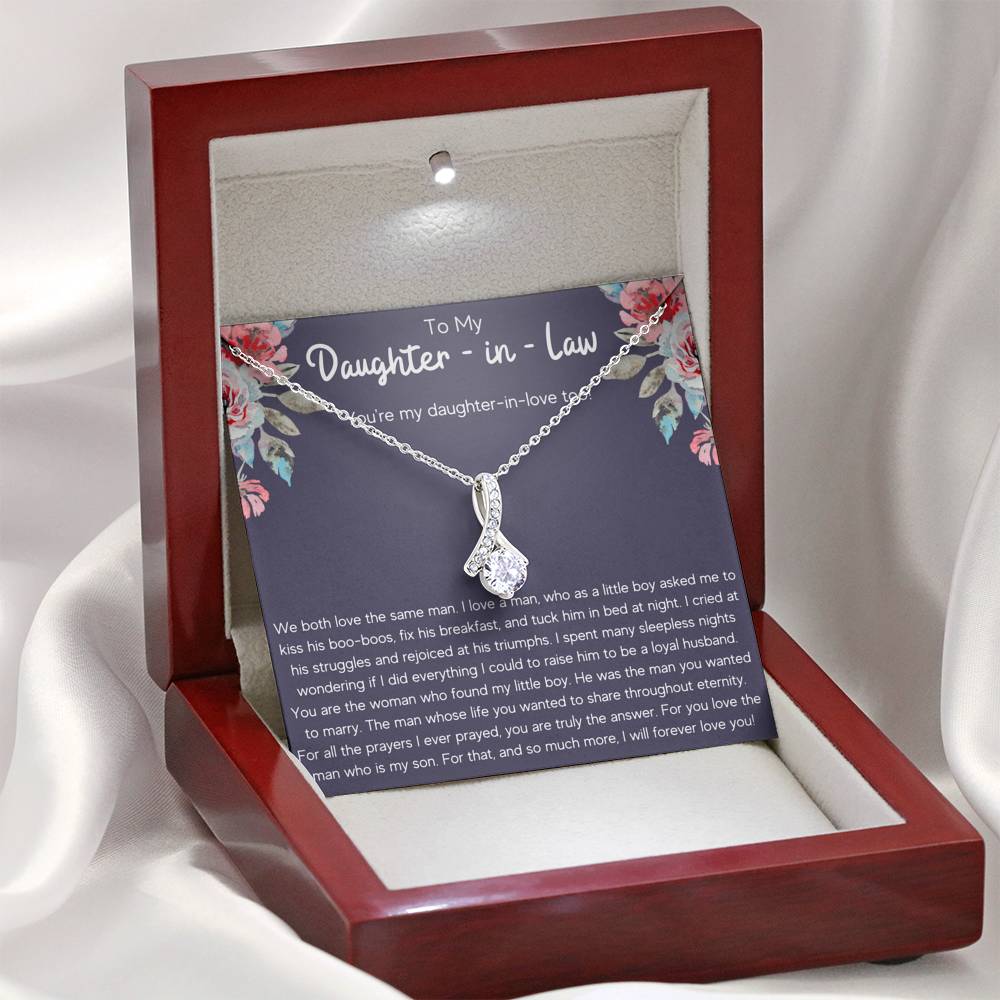 TO MY DAUGHTER-IN-LAW TRIUMPHS ALLURING BEAUTY NECKLACE GIFT SET - ON CLOUD NINE GIFTS