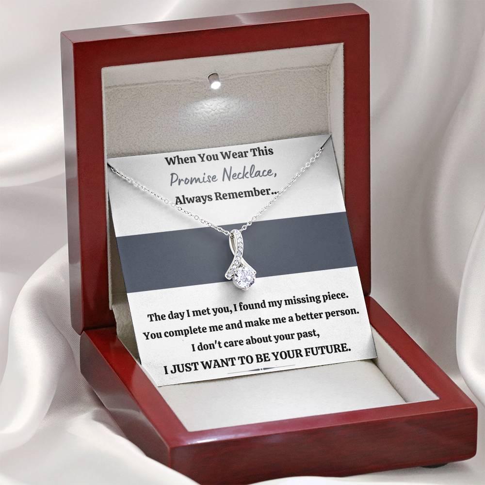 TO MY LOVE "PROMISE NECKLACE - YOUR FUTURE" ALLURING BEAUTY NECKLACE GIFT SET - ON CLOUD NINE GIFTS