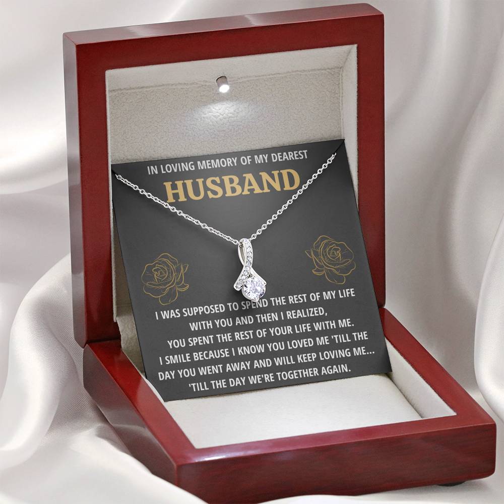 TO MY HUSBAND "LIFE - GOLDEN" REMEMBRANCE ALLURING BEAUTY NECKLACE GIFT SET - ON CLOUD NINE GIFTS