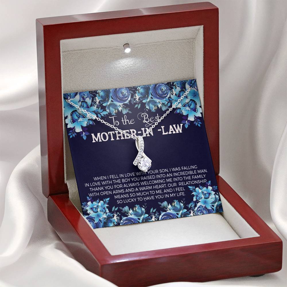 TO MY MOTHER IN LAW "WARM-SO" ALLURING BEAUTY NECKLACE GIFT SET - ON CLOUD NINE GIFTS