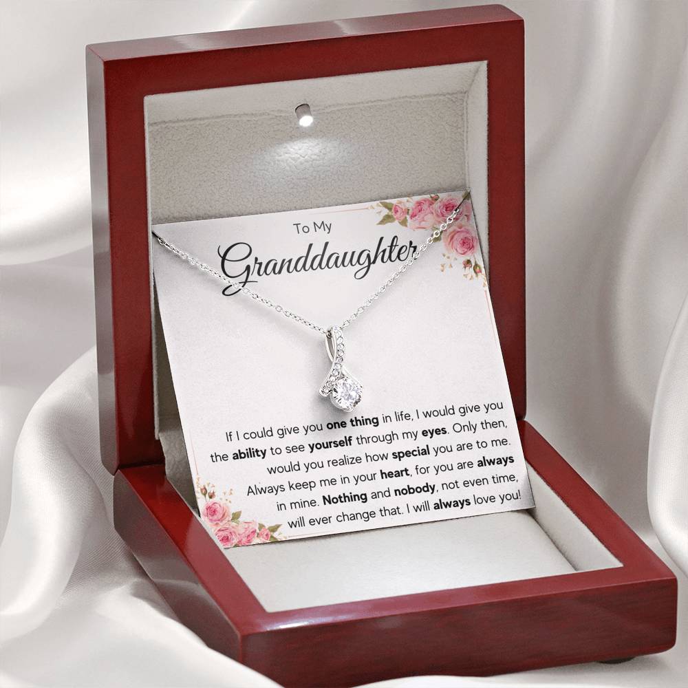 TO MY GRANDDAUGHTER EYES ALLURING NECKLACE GIFT SET - ON CLOUD NINE GIFTS