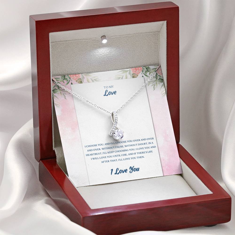 TO MY LOVE "CHOOSE-PB" ALLURING BEAUTY NECKLACE GIFT SET - ON CLOUD NINE GIFTS