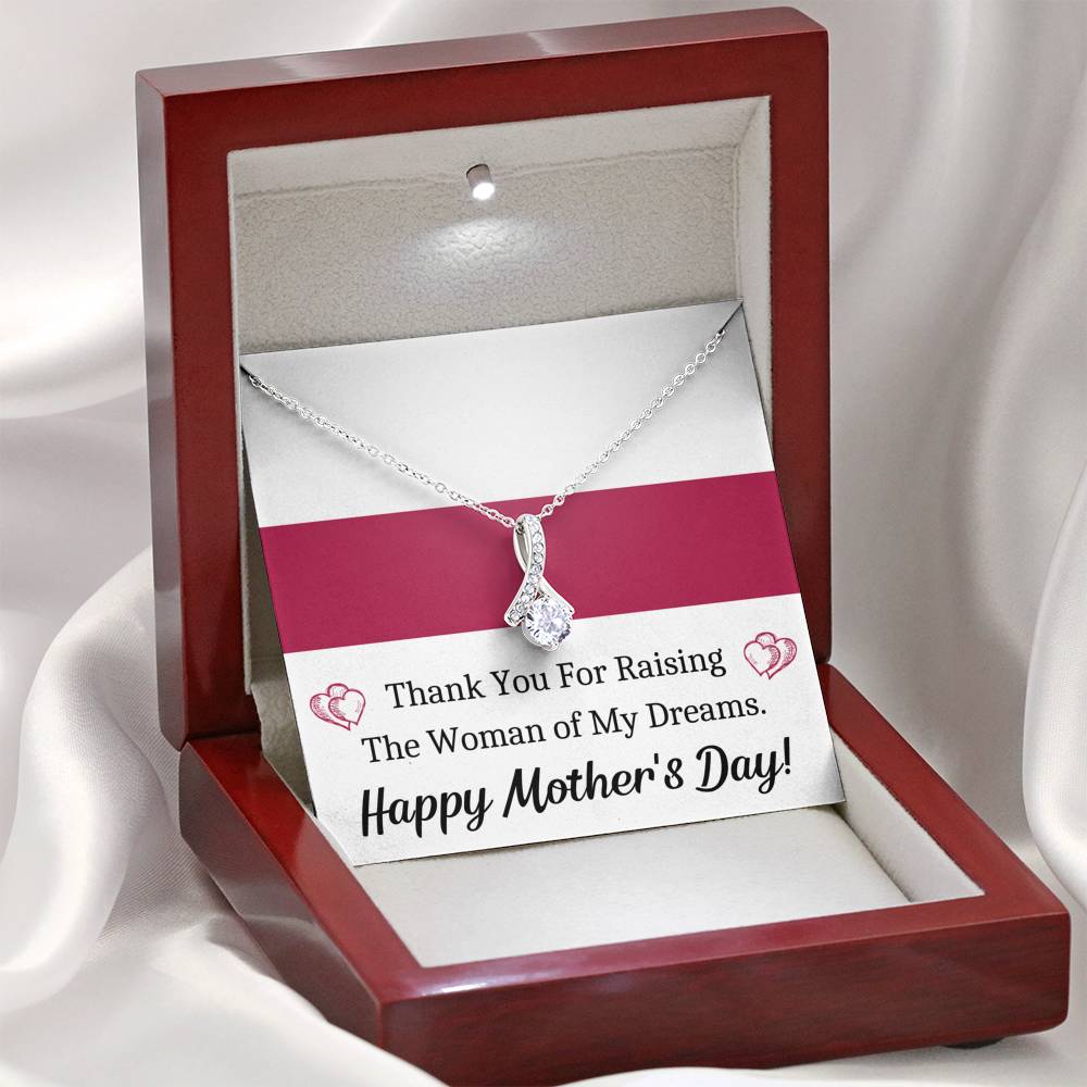 TO MY FUTURE MOTHER IN LAW WOMAN OF MY DREAMS ALLURING BEAUTY NECKLACE GIFT SET - ON CLOUD NINE GIFTS