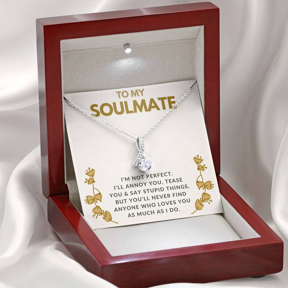 TO MY SOULMATE "TEASE YOU" ALLURING BEAUTY NECKLACE GIFT SET - ON CLOUD NINE GIFTS