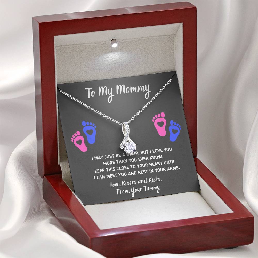 MOMMY HEART-FEET ALLURING BEAUTY NECKLACE GIFT SET - ON CLOUD NINE GIFTS