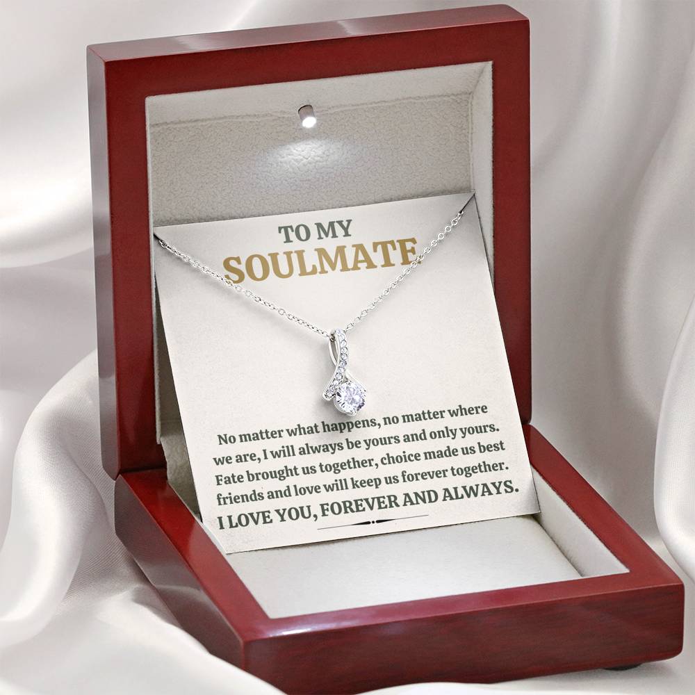 TO MY SOULMATE "FOREVER TOGETHER" ALLURING BEAUTY NECKLACE GIFT SET - ON CLOUD NINE GIFTS