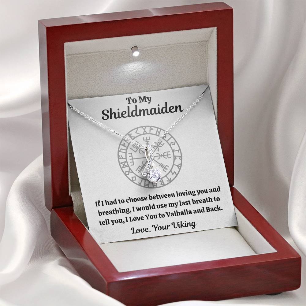 TO MY SHIELDMAIDEN "BREATHING" ALLURING BEAUTY NECKLACE GIFT SET - ON CLOUD NINE GIFTS