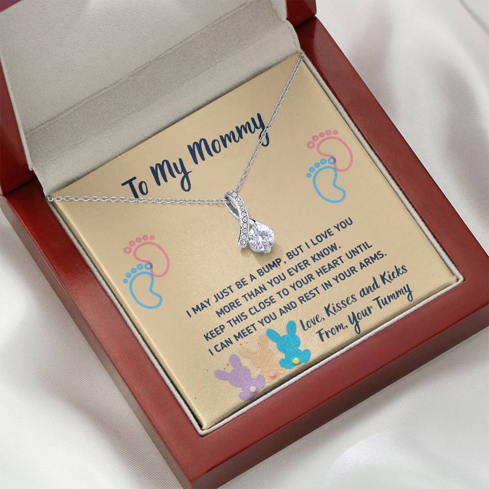 TO MY MOMMY "CUTE BUNNIES" ALLURING BEAUTY NECKLACE GIFT SET - ON CLOUD NINE GIFTS