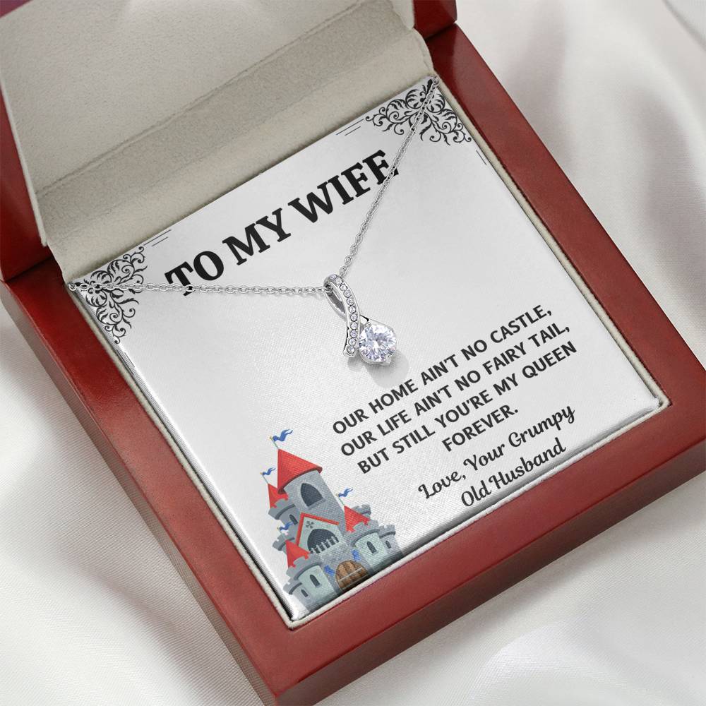 TO MY WIFE "CASTLE" ALLURING BEAUTY NECKLACE GIFT SET - ON CLOUD NINE GIFTS