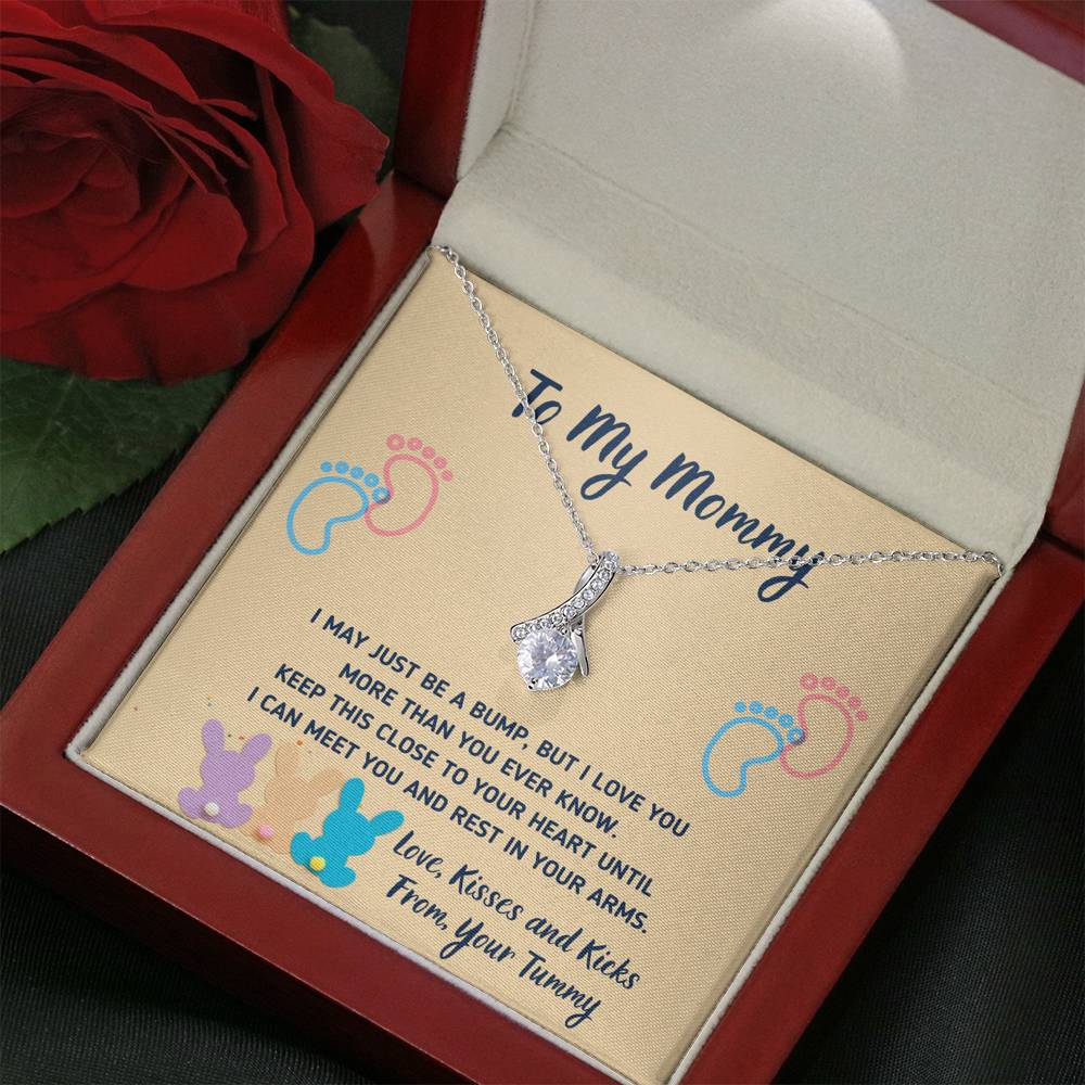 TO MY MOMMY "CUTE BUNNIES" ALLURING BEAUTY NECKLACE GIFT SET - ON CLOUD NINE GIFTS