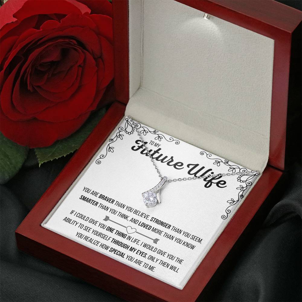 TO MY FUTURE WIFE "LOVED MORE THAN YOU KNOW" ALLURING BEAUTY NECKLACE GIFT SET - ON CLOUD NINE GIFTS