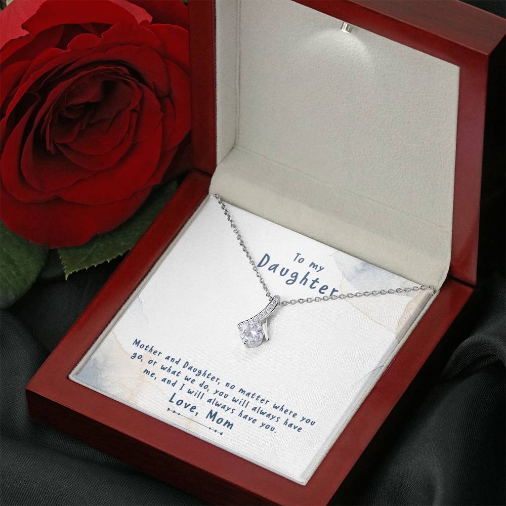TO MY DAUGHTER "NO MATTER" ALLURING BEAUTY NECKLACE GIFT SET - ON CLOUD NINE GIFTS