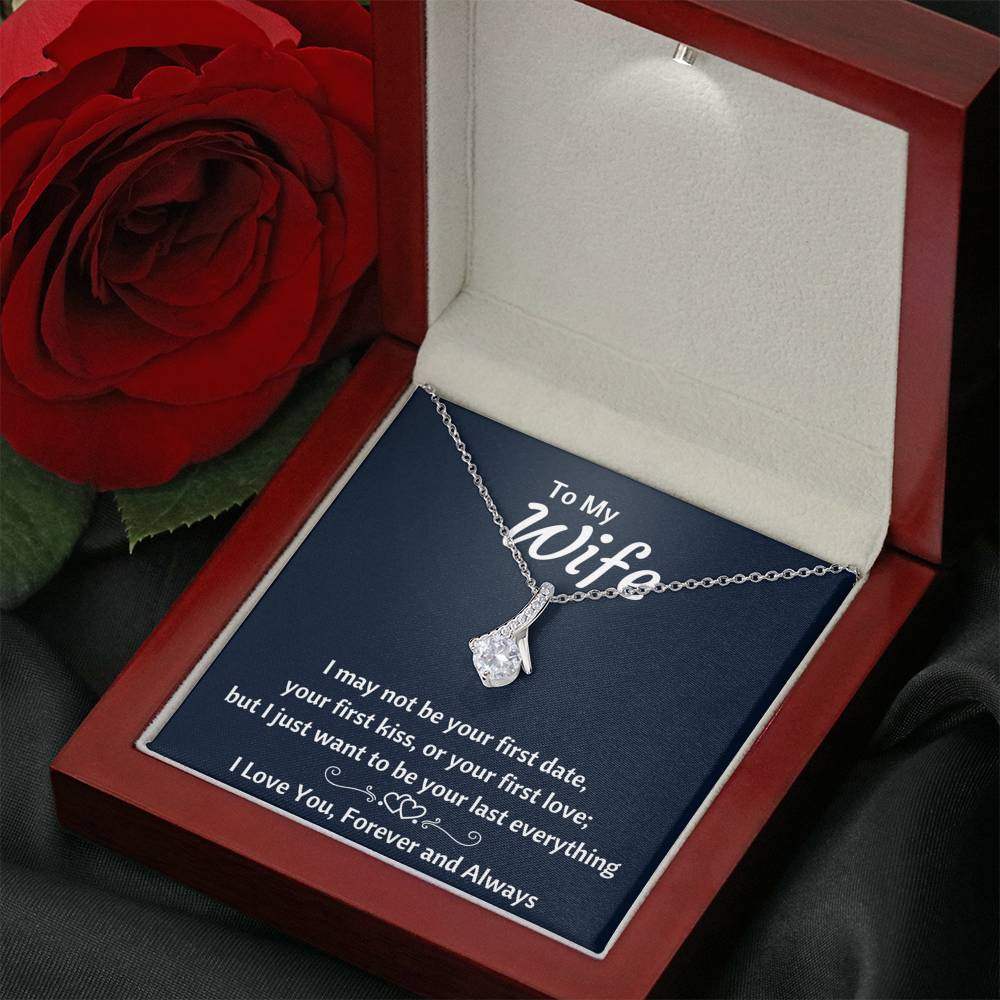 TO MY WIFE "YOUR LAST EVERYTHING" ALLURING BEAUTY NECKLACE GIFT SET - ON CLOUD NINE GIFTS