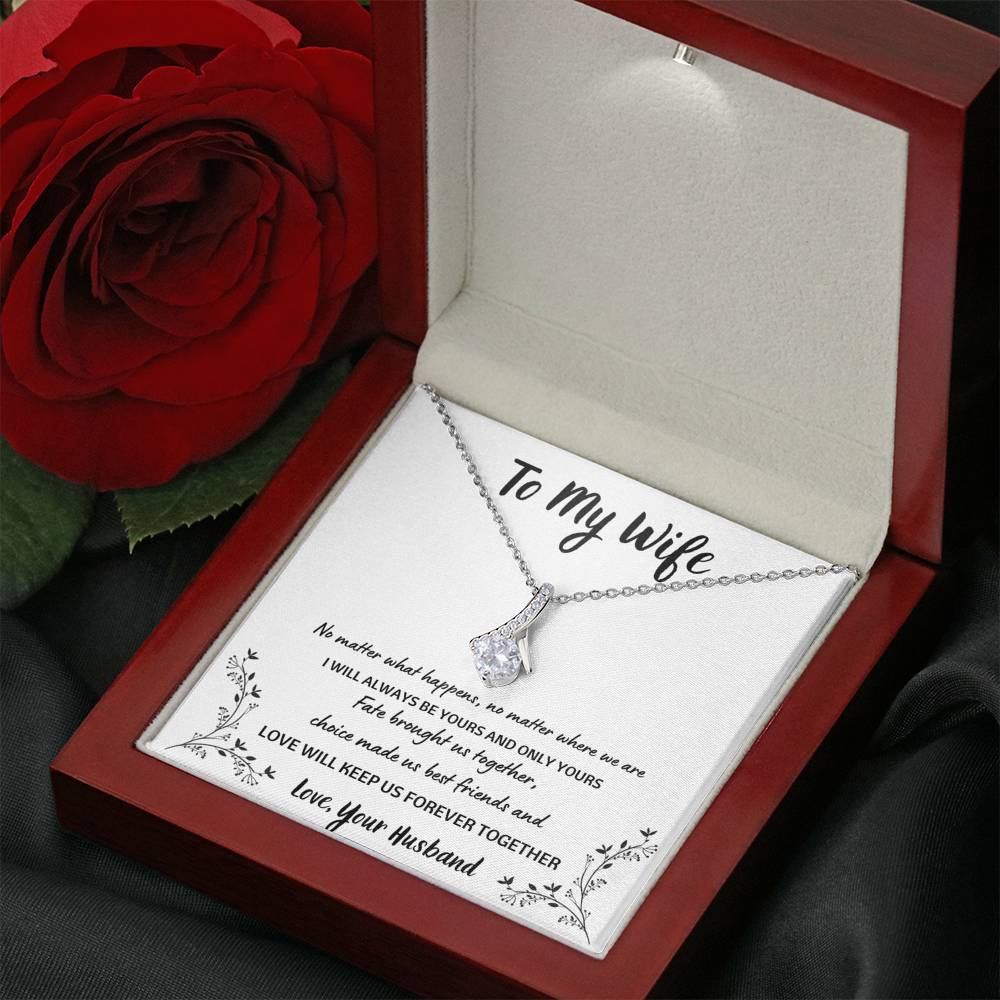 To My Wife "Forever Together" Alluring Beauty Necklace Gift Set - ON CLOUD NINE GIFTS