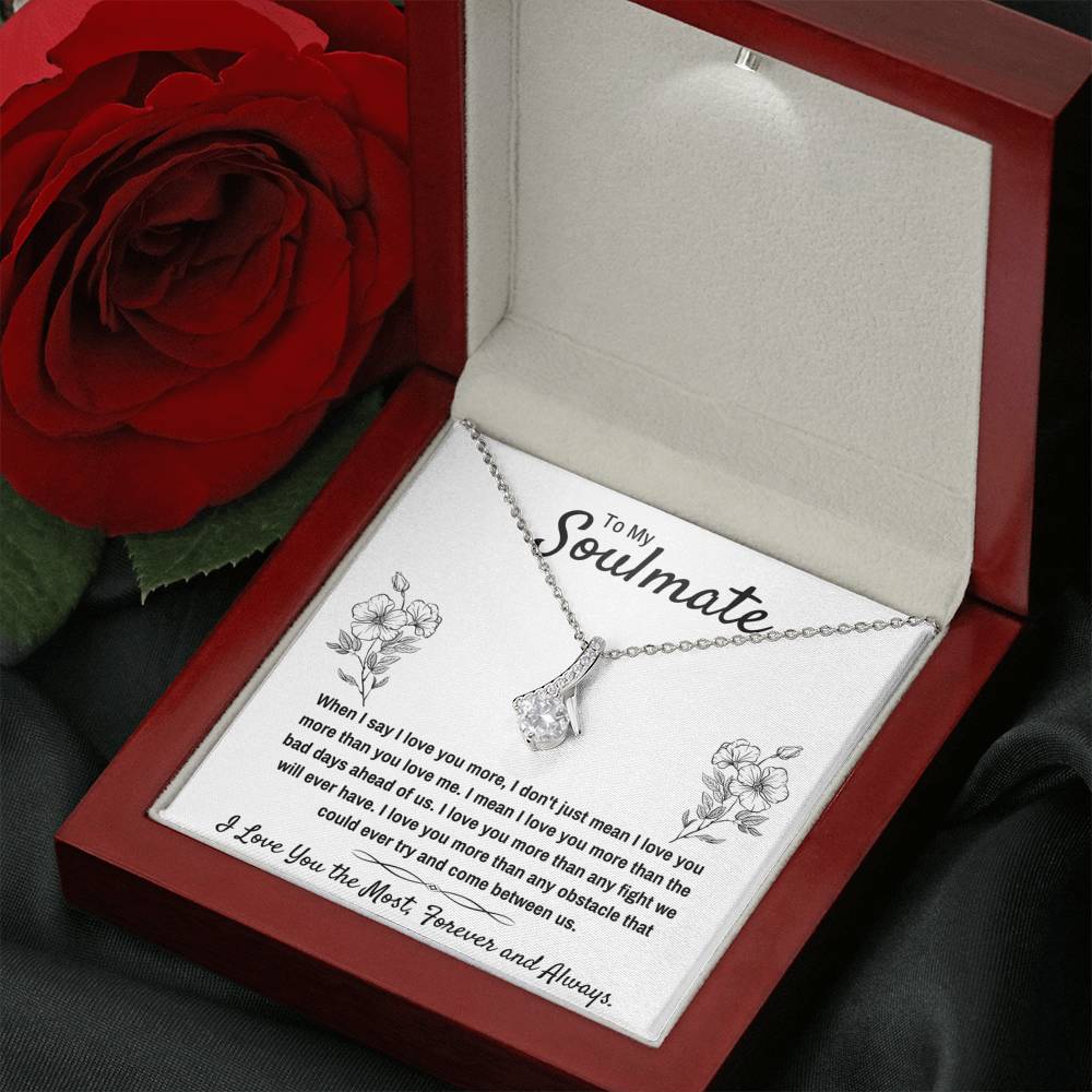 TO MY SOULMATE NECKLACE GIFT SET - I LOVE YOU THE MOST - ON CLOUD NINE GIFTS