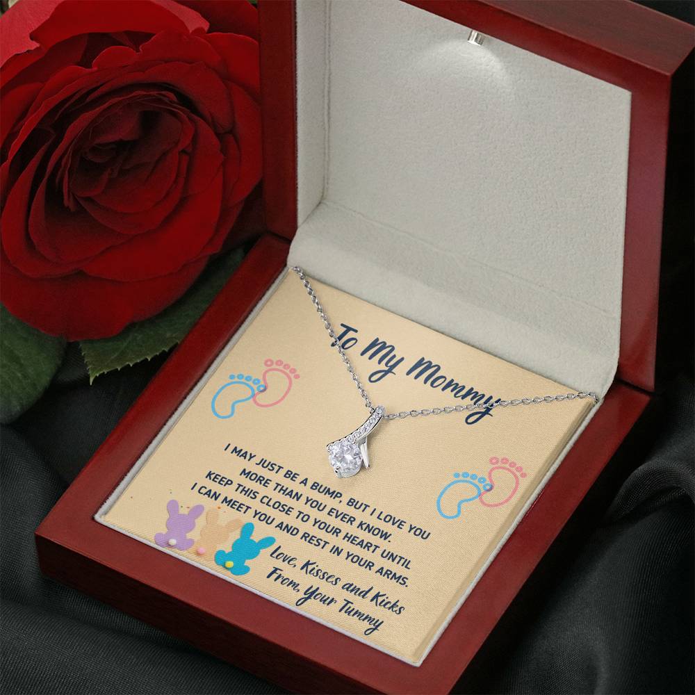 TO MY MOMMY "CUTE BUNNIES" ALLURING BEAUTY NECKLACE GIFT SET - ON CLOUD NINE GIFTS