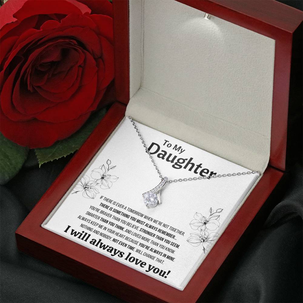 TO MY DAUGHTER "NOT EVEN TIME" ALLURING BEAUTY NECKLACE GIFT SET - ON CLOUD NINE GIFTS