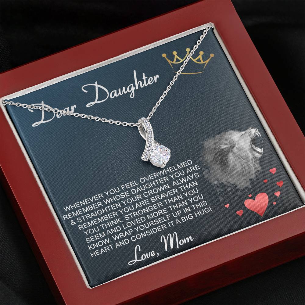 DEAR DAUGHTER "CROWN" ALLURING BEAUTY NECKLACE GIFT SET - ON CLOUD NINE GIFTS