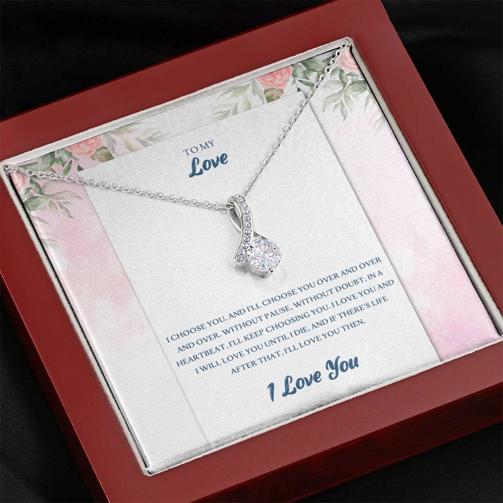 TO MY LOVE "CHOOSE-PB" ALLURING BEAUTY NECKLACE GIFT SET - ON CLOUD NINE GIFTS